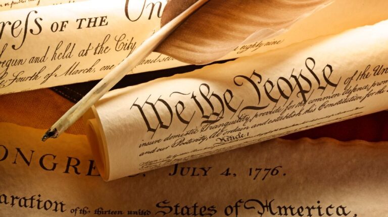 We The People Documents on a Table