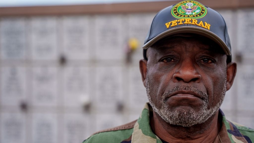Male Veteran with Army Hat