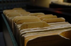 Manila File Folders in Filing Cabinet